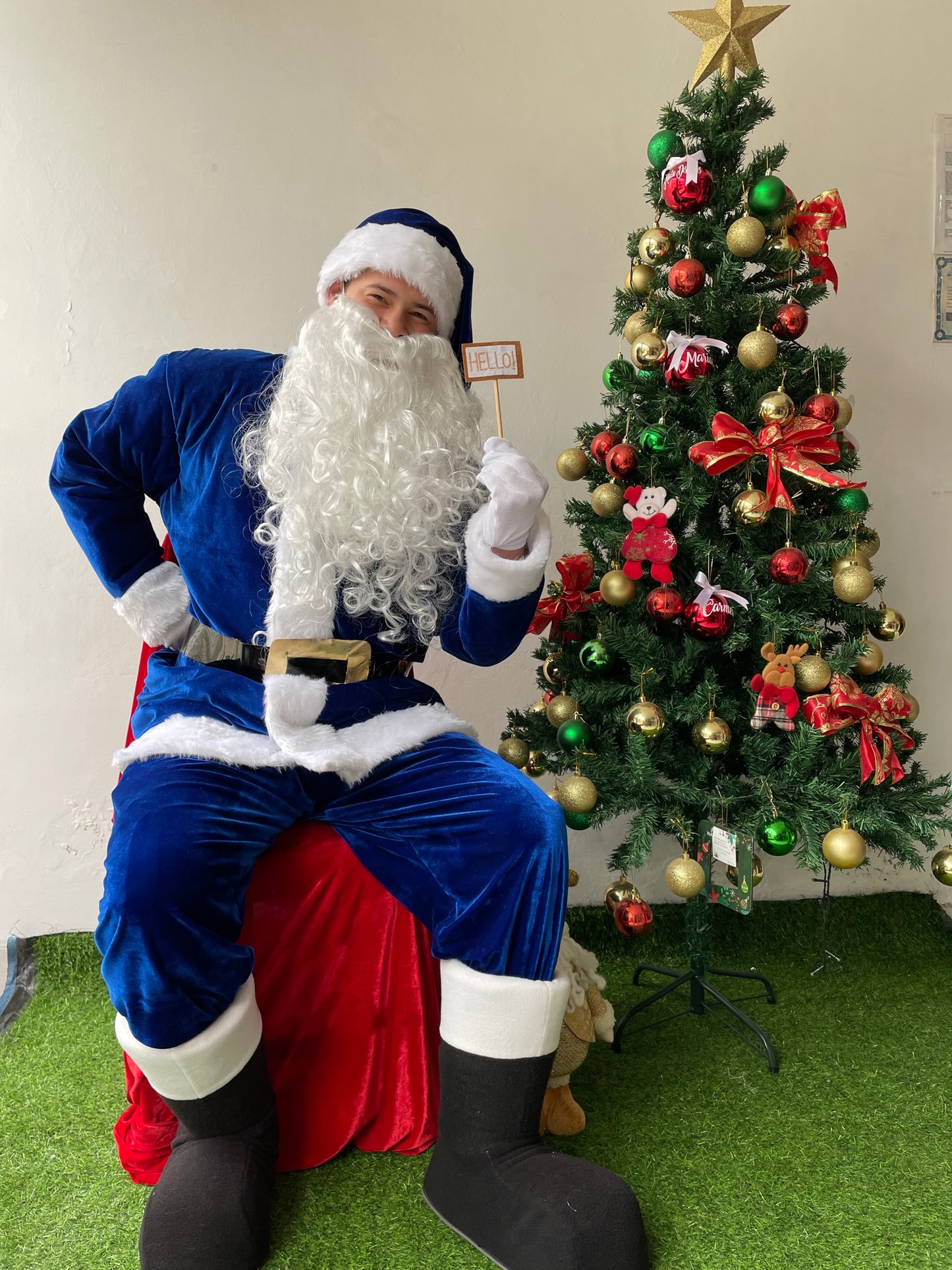 Papa Noel Premiun Azul